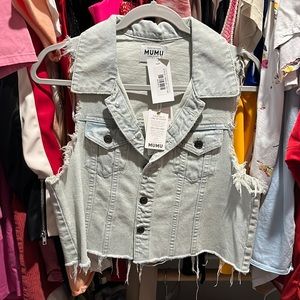 show me your mumu denim vest